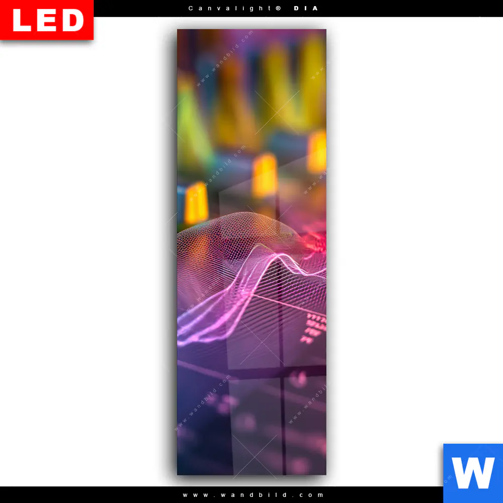 Wechselmotiv Acrylglas Canvalight® DIA | Sound Wave | Schmal - Image 2