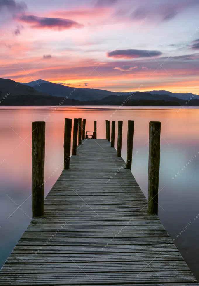 Wechselmotiv Acrylglas Canvalight® DIA | Steg in den Sonnenuntergang | Schmal - Image 5