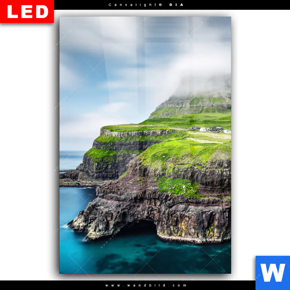 Wechselmotiv Acrylglas Canvalight® DIA | Steilküste am Meer | Hochformat - Image 2