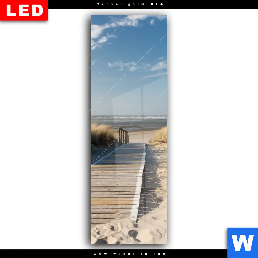 Wechselmotiv Acrylglas Canvalight® DIA | Strand auf Langeoog | Schmal - Image 2