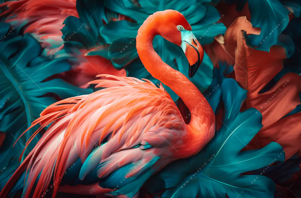 Wechselmotiv Acrylglas Canvalight® DIA | Tropischer Flamingo Traum | Hochformat - Image 5