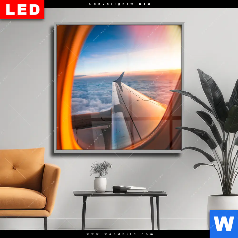 Wechselmotiv Acrylglas Canvalight® DIA | Über den Wolken | Quadrat