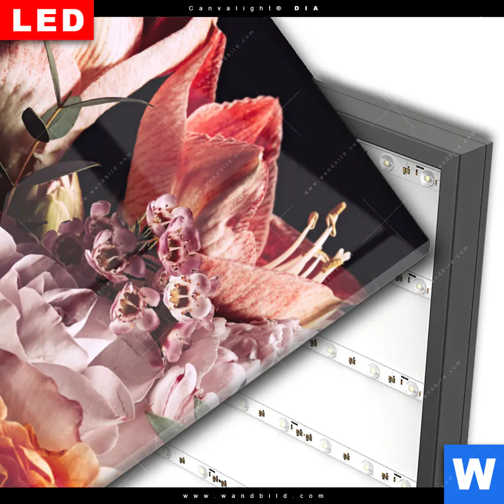 Wechselmotiv Acrylglas Canvalight® DIA | Vintage Blumenstrauß | Hochformat - Image 3