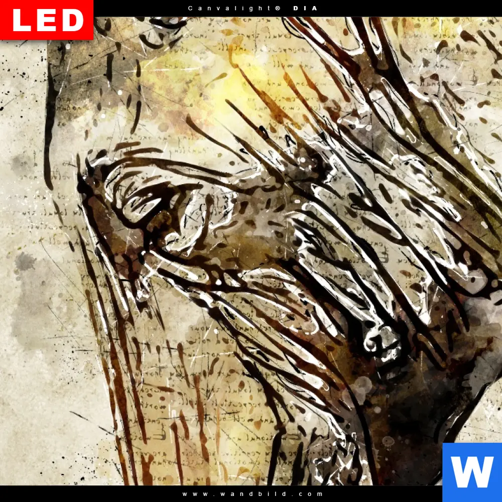 Wechselmotiv Acrylglas Canvalight® DIA | Vintage Elefant | Schmal - Image 4
