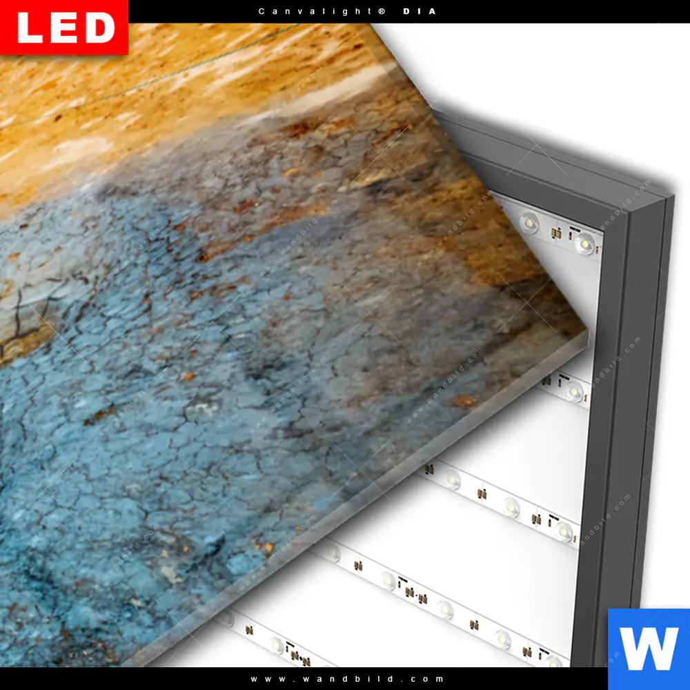 Wechselmotiv Acrylglas Canvalight® DIA | Vulkan Island | Panorama - Image 3
