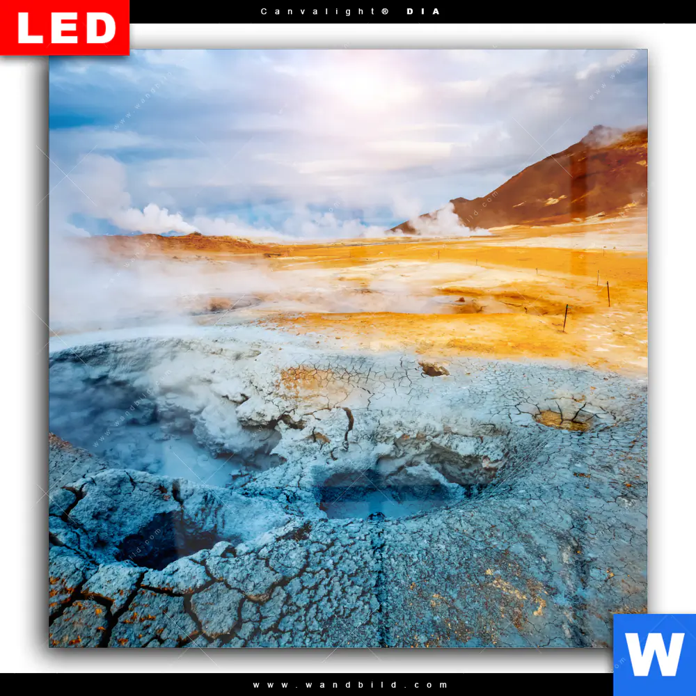 Wechselmotiv Acrylglas Canvalight® DIA | Vulkan Island | Quadrat - Image 2