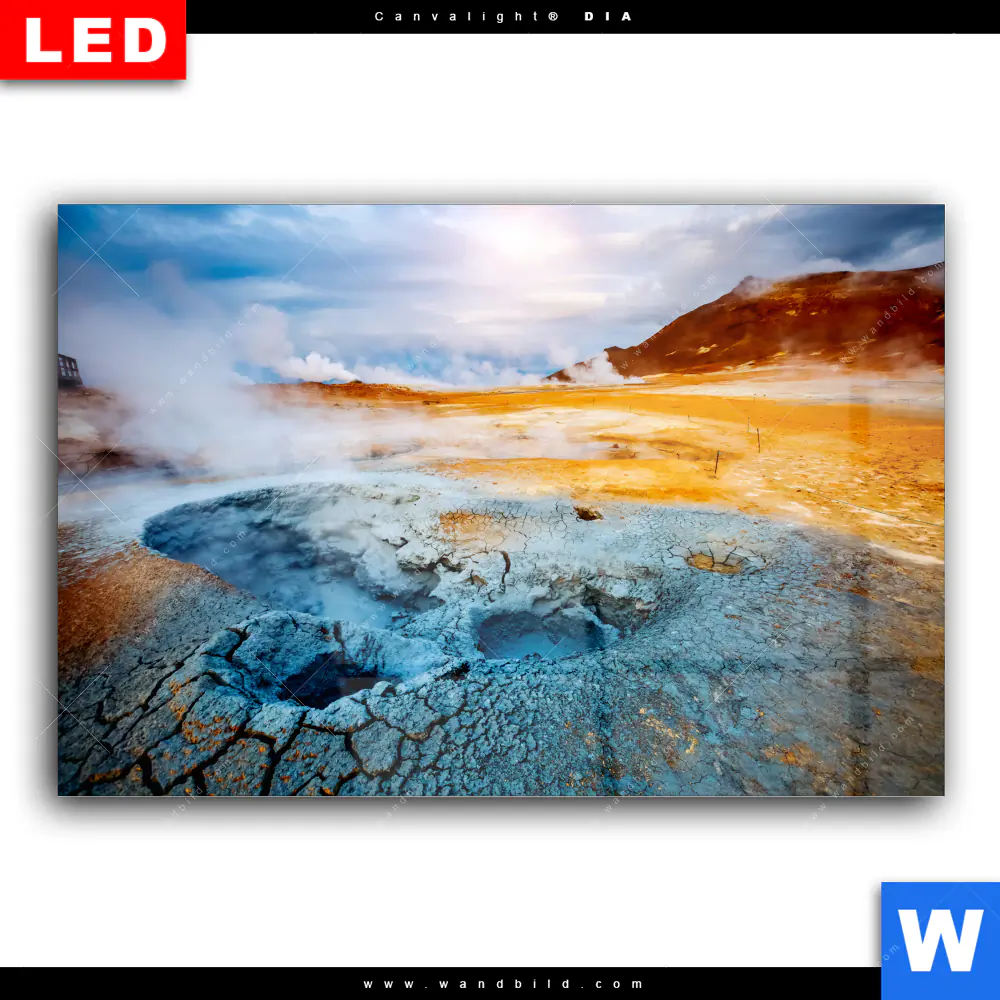 Wechselmotiv Acrylglas Canvalight® DIA | Vulkan Island | Querformat - Image 2