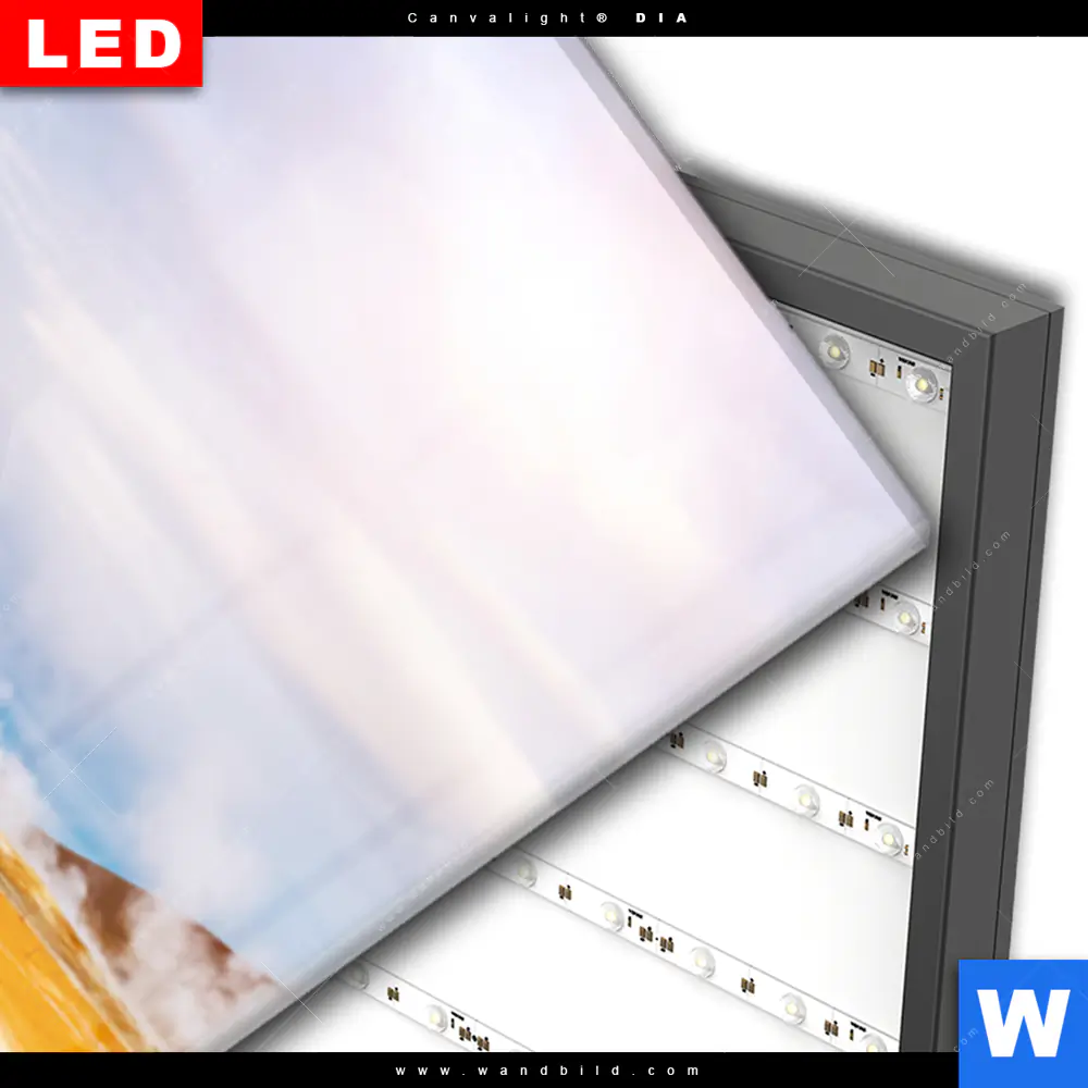 Wechselmotiv Acrylglas Canvalight® DIA | Vulkan Island | Schmal - Image 3