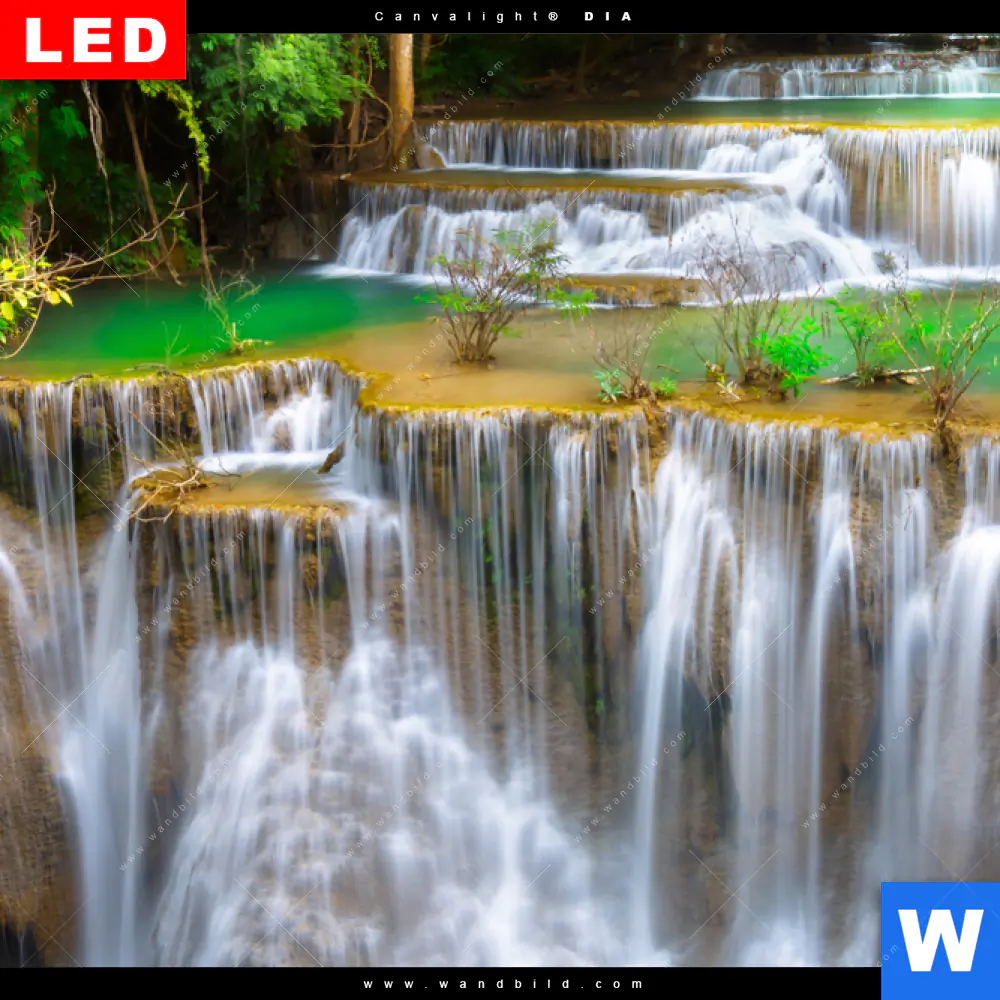 Wechselmotiv Acrylglas Canvalight® DIA | Wald & Wasserfall No. 6 | Schmal - Image 4