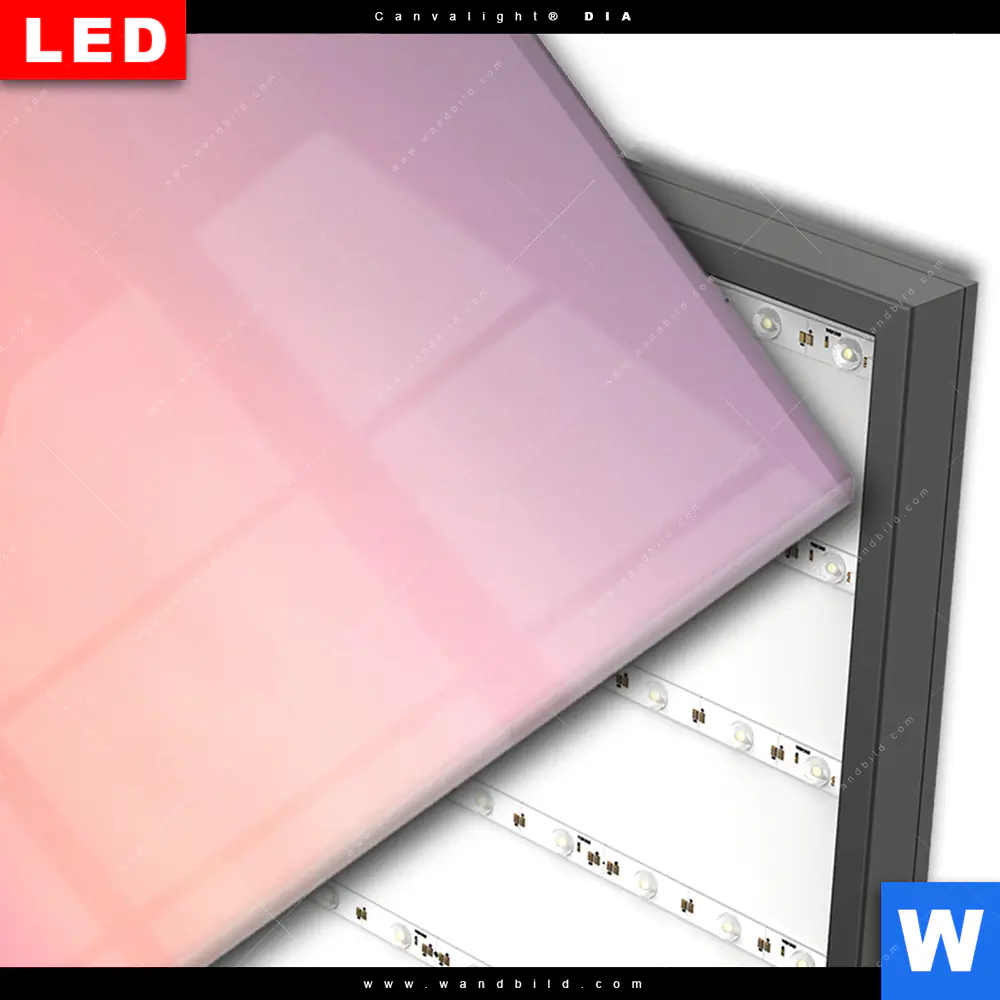 Wechselmotiv Acrylglas Canvalight® DIA | Wasserfall bei Abendröte | Schmal - Image 3