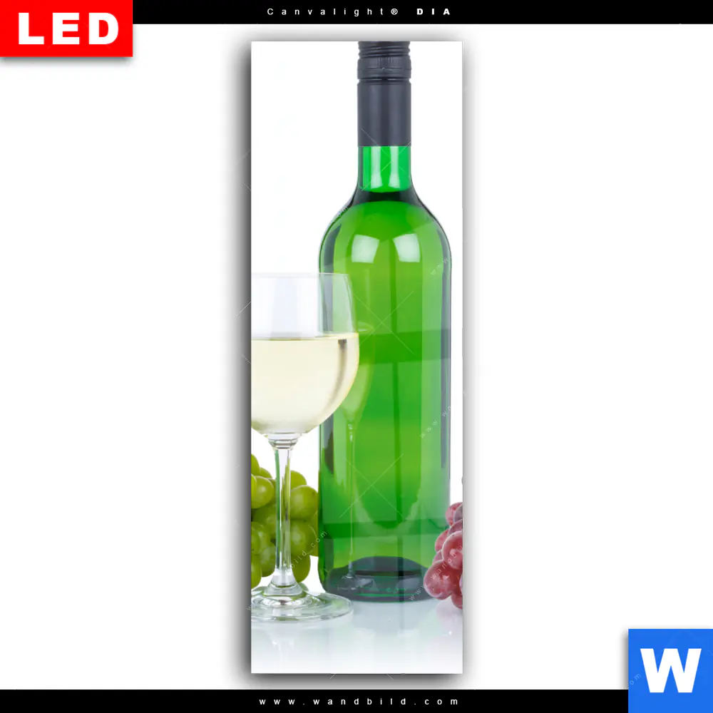 Wechselmotiv Acrylglas Canvalight® DIA | Wein in Flaschen und Gläsern | Schmal - Image 2