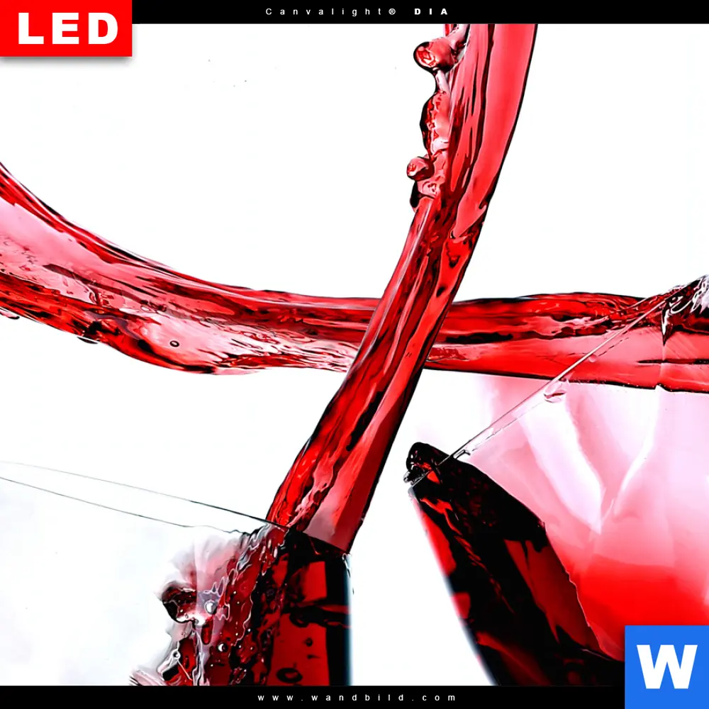 Wechselmotiv Acrylglas Canvalight® DIA | Wein & Liebe | Hochformat - Image 4