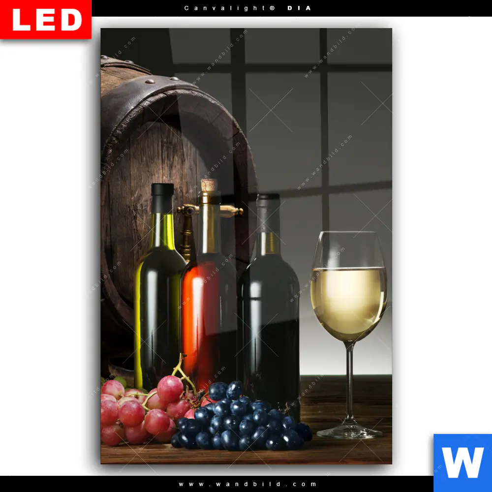 Wechselmotiv Acrylglas Canvalight® DIA | Wein & Trauben | Hochformat - Image 2