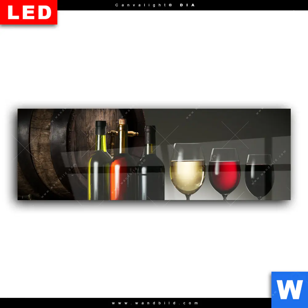 Wechselmotiv Acrylglas Canvalight® DIA | Wein & Trauben | Panorama - Image 2