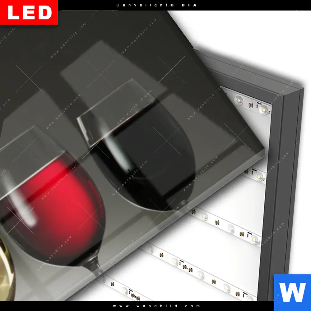 Wechselmotiv Acrylglas Canvalight® DIA | Wein & Trauben | Panorama - Image 3