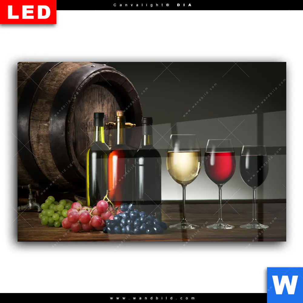 Wechselmotiv Acrylglas Canvalight® DIA | Wein & Trauben | Querformat - Image 2