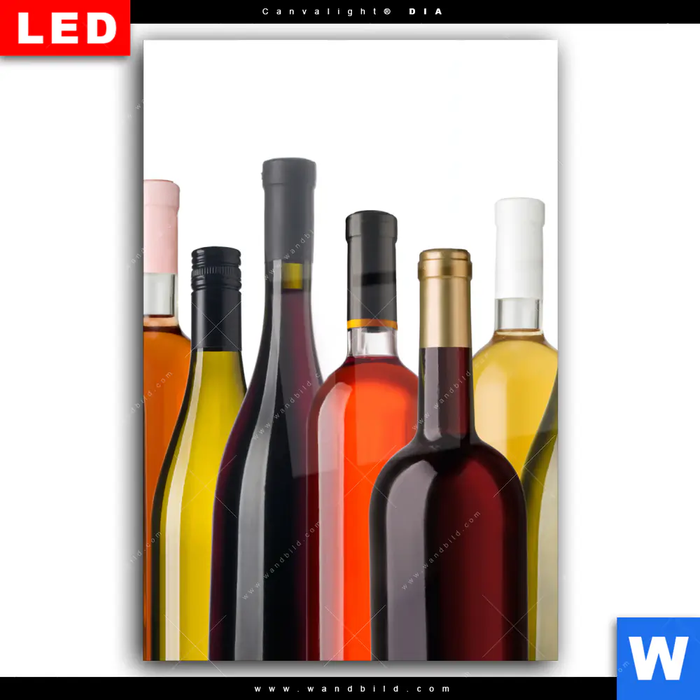 Wechselmotiv Acrylglas Canvalight® DIA | Weinflaschen | Hochformat - Image 2