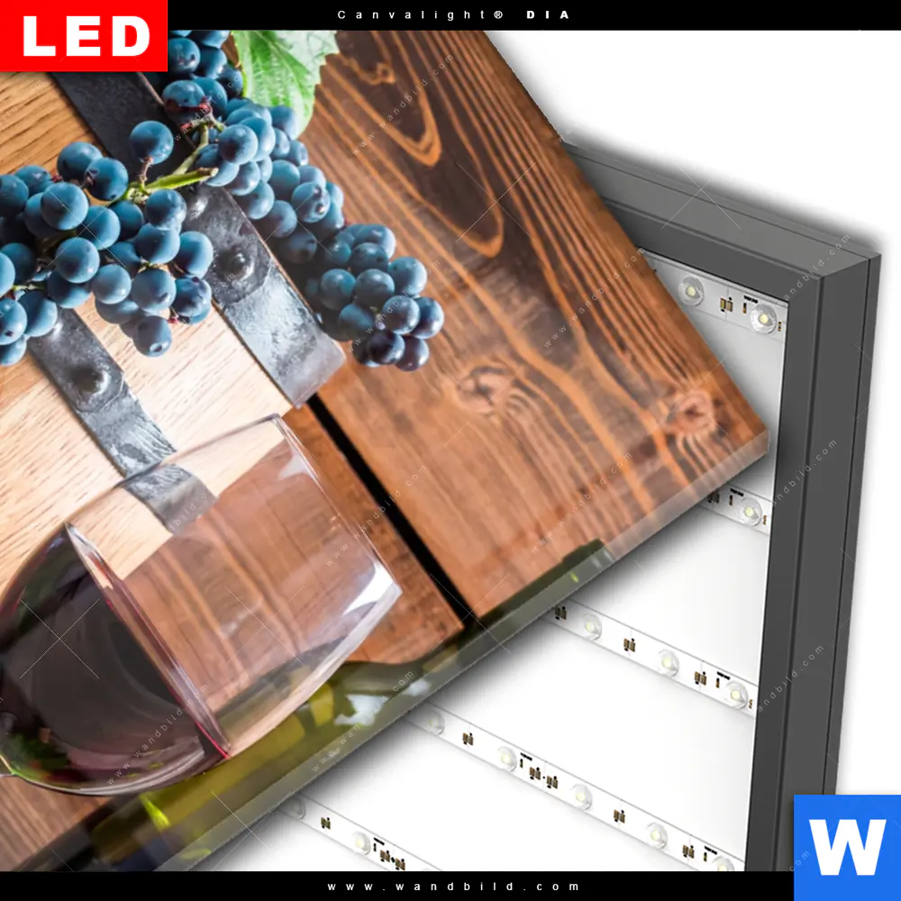 Wechselmotiv Acrylglas Canvalight® DIA | Weinliebe trifft Tradition | Hochformat - Image 3
