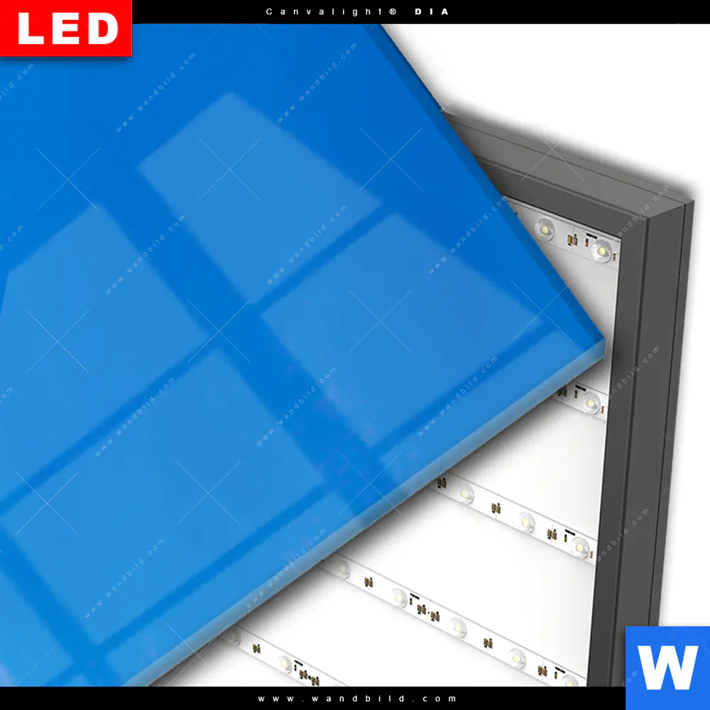Wechselmotiv Acrylglas Canvalight® DIA | Weiße Kreidefelswand am Meer | Schmal - Image 3