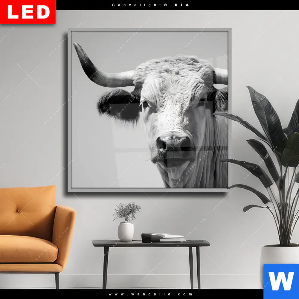 Wechselmotiv Acrylglas Canvalight® DIA | Weisser Bulle | Quadrat