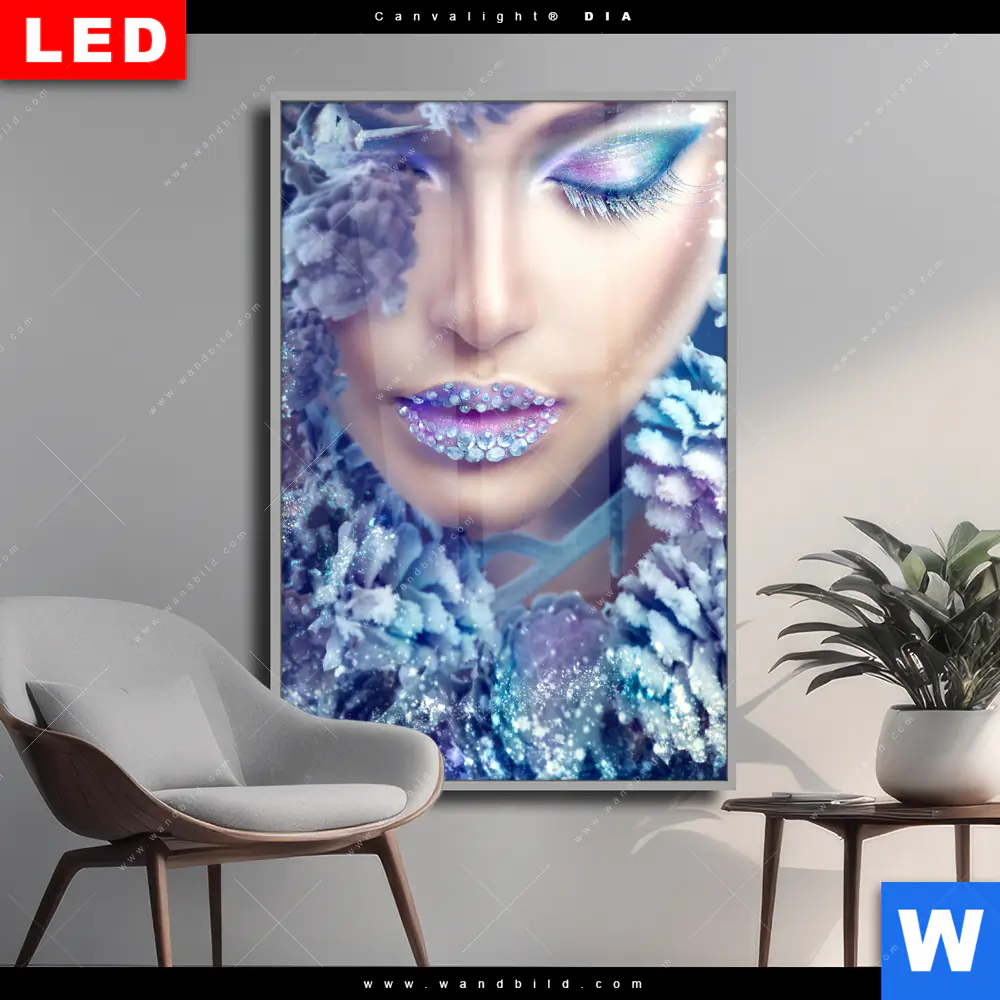 Wechselmotiv Acrylglas Canvalight® DIA | Winter Schönheit | Hochformat