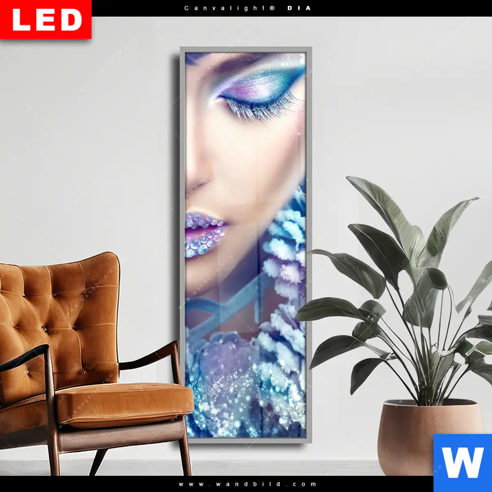 Wechselmotiv Acrylglas Canvalight® DIA | Winter Schönheit | Schmal