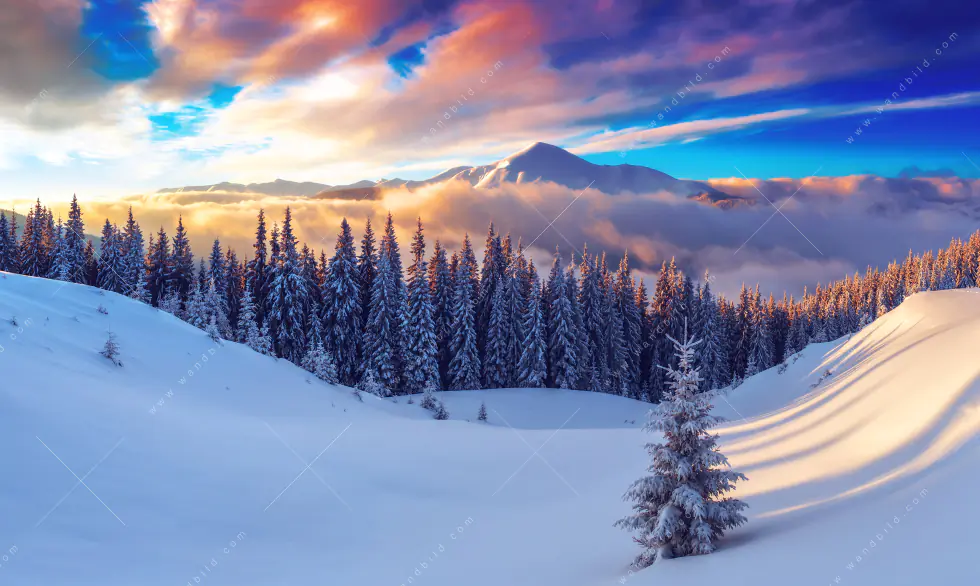 Wechselmotiv Acrylglas Canvalight® DIA | Winterliches Gebirge | Schmal - Image 5
