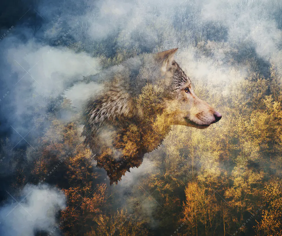 Wechselmotiv Acrylglas Canvalight® DIA | Wolf & Wald No.2 | Schmal - Image 5