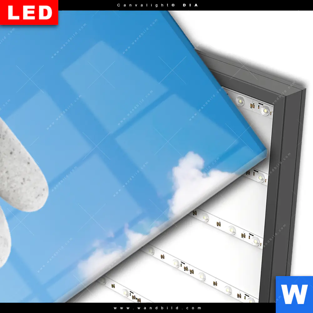 Wechselmotiv Acrylglas Canvalight® DIA | Zen Spa Steine | Schmal - Image 3