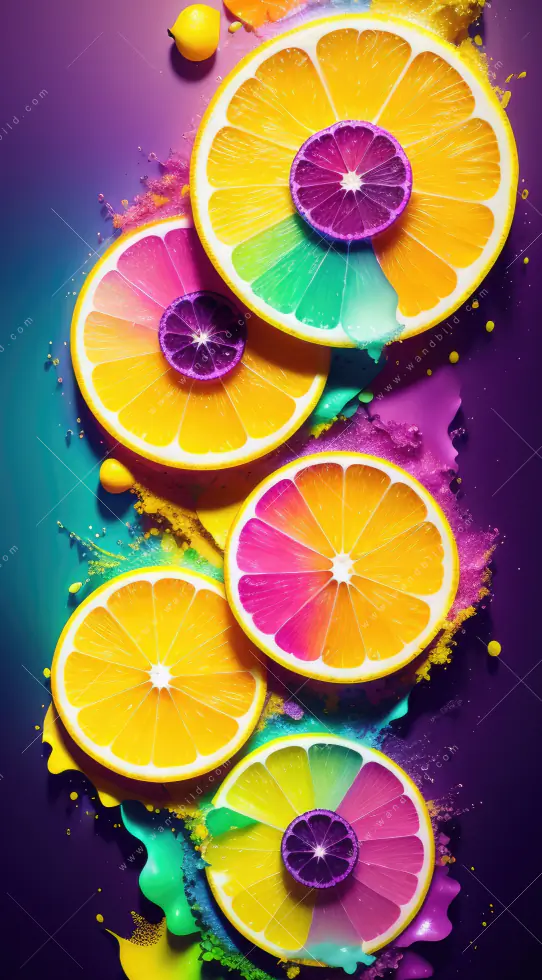 Wechselmotiv Acrylglas Canvalight® DIA | Zitronen Neon Farbe | Schmal - Image 5