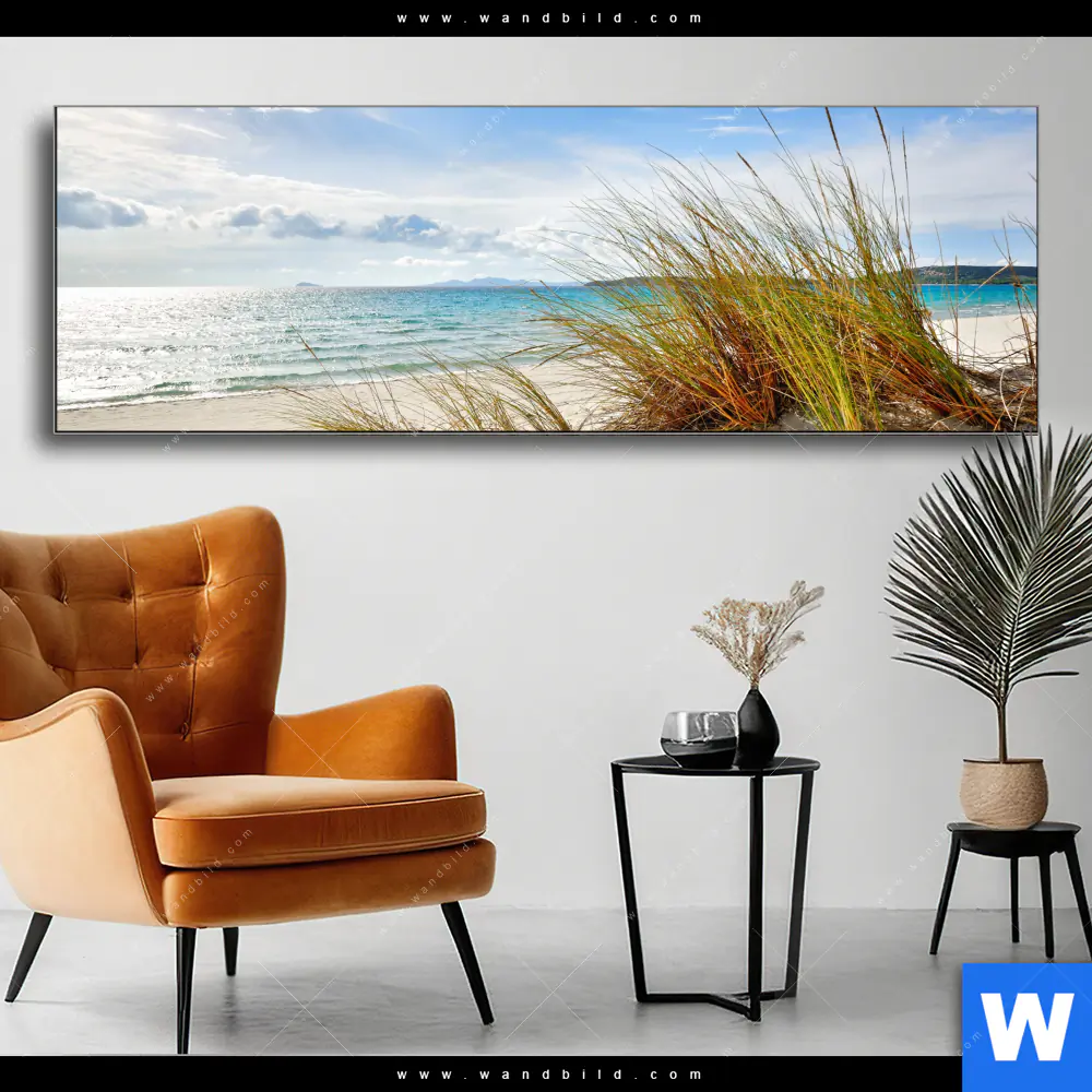 Wechselmotiv | Dünenlandschaft mit Meerblick | Panorama
