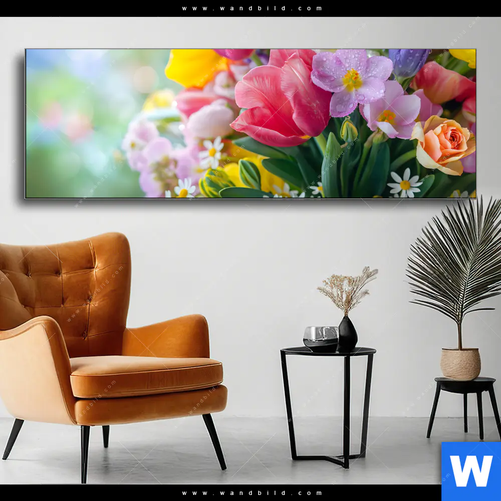 Wechselmotiv | Farbenfrohe Frühlingsblüten | Panorama
