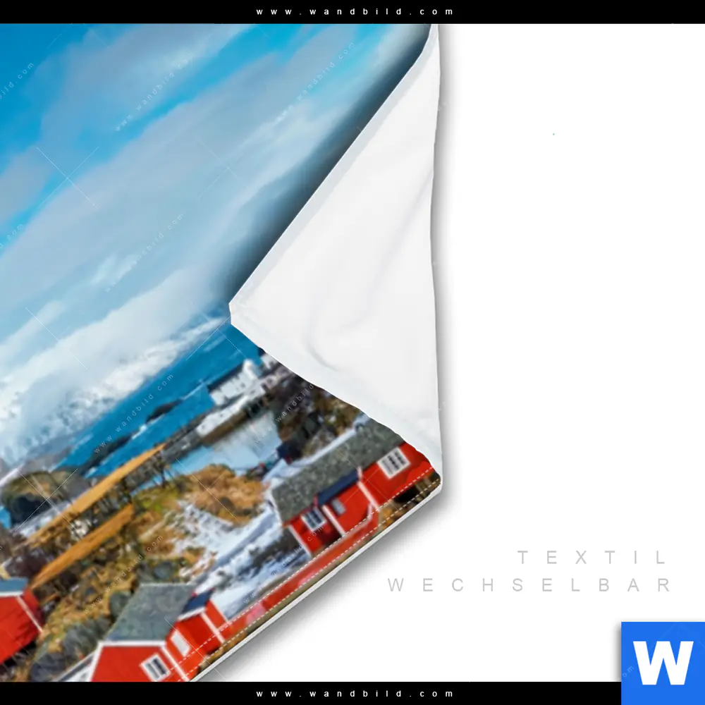 Wechselmotiv | Fischerdorf mit roten Häusern | Panorama - Image 3