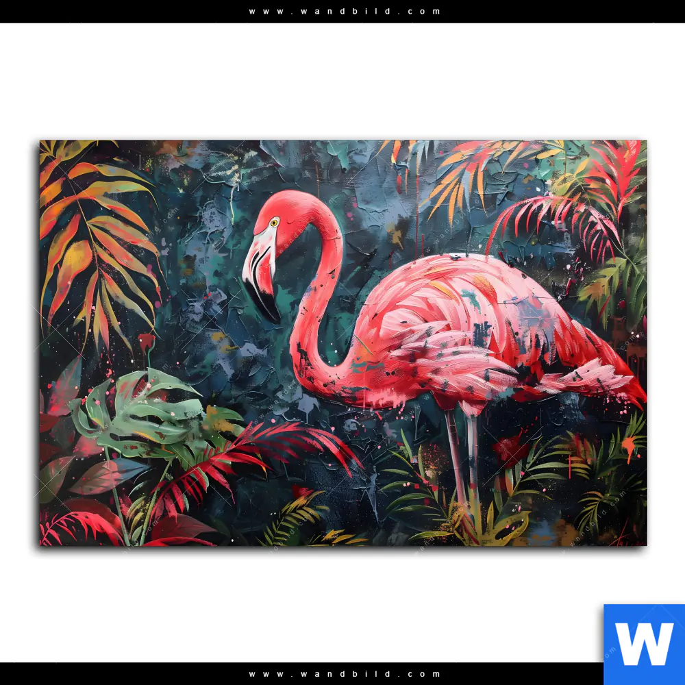 Wechselmotiv | Flamingo - Dschungel Eleganz | Querformat - Image 2