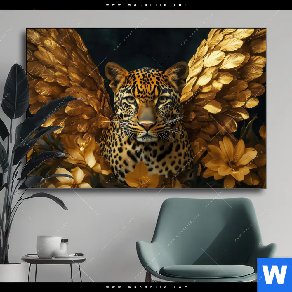 Wechselmotiv | Goldflügel-Leopard | Querformat