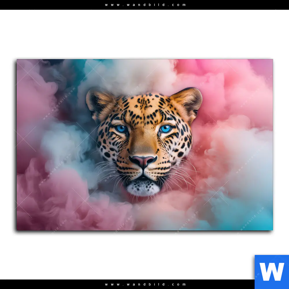 Wechselmotiv | Leopard im Farbnebel | Querformat - Image 2