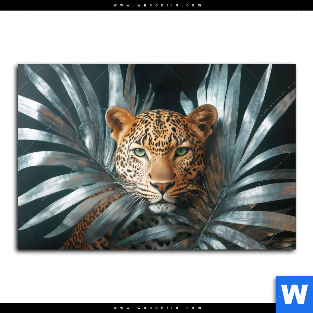 Wechselmotiv | Leopard zwischen Blättern | Querformat - Image 2