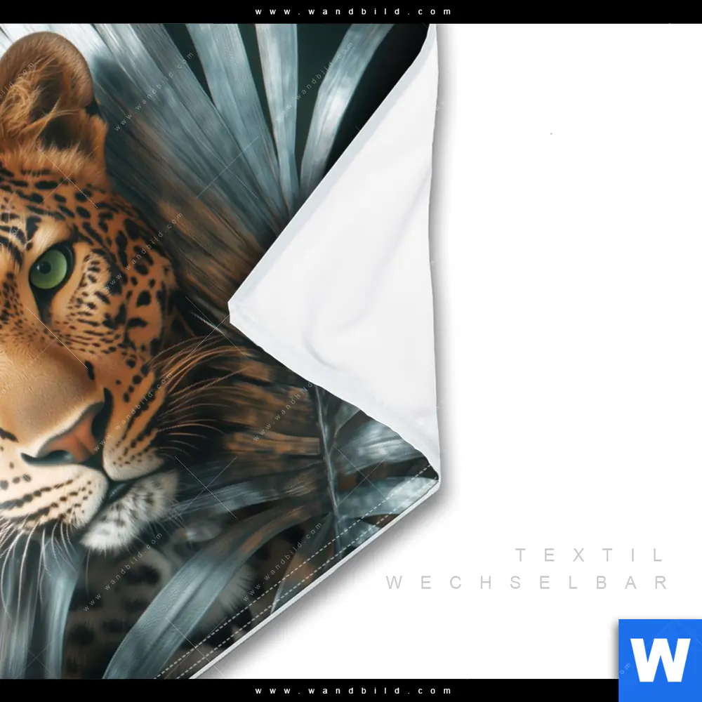 Wechselmotiv | Leopard zwischen Blättern | Querformat - Image 3