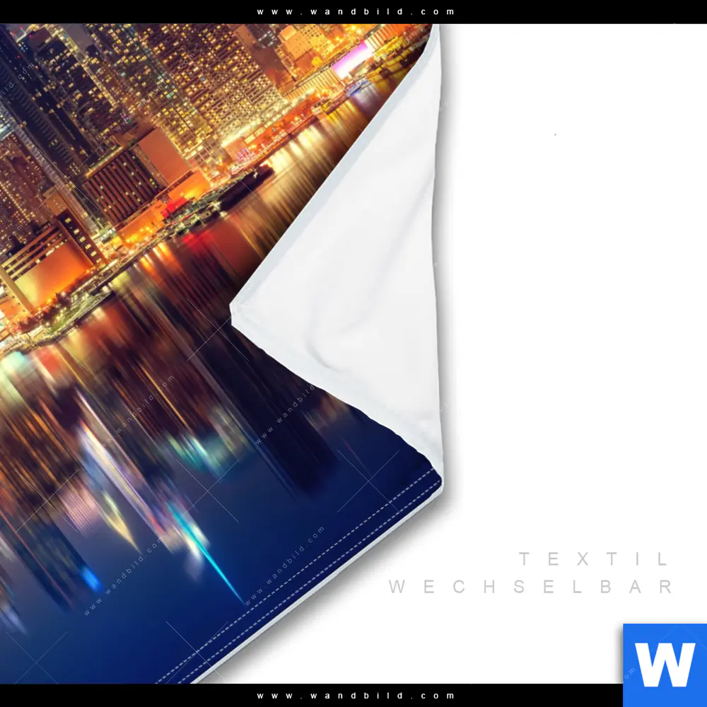 Wechselmotiv | Manhattan bei Nacht | Quadrat - Image 3