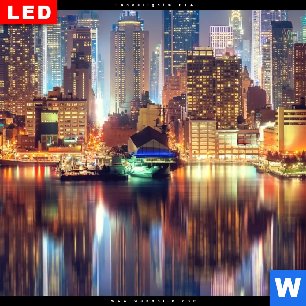Wechselmotiv | Manhattan bei Nacht | Querformat - Image 4