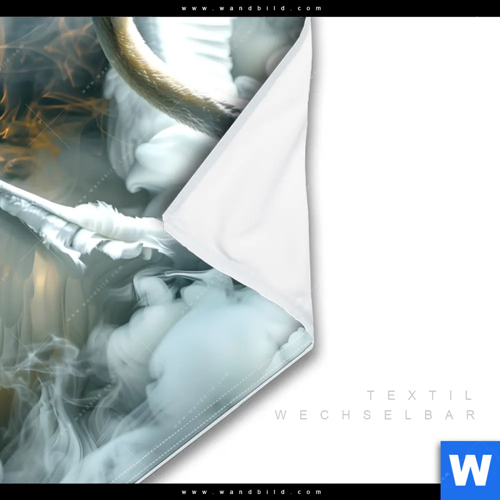 Wechselmotiv | Mystischer Schwan im Nebel | Quadrat - Image 3