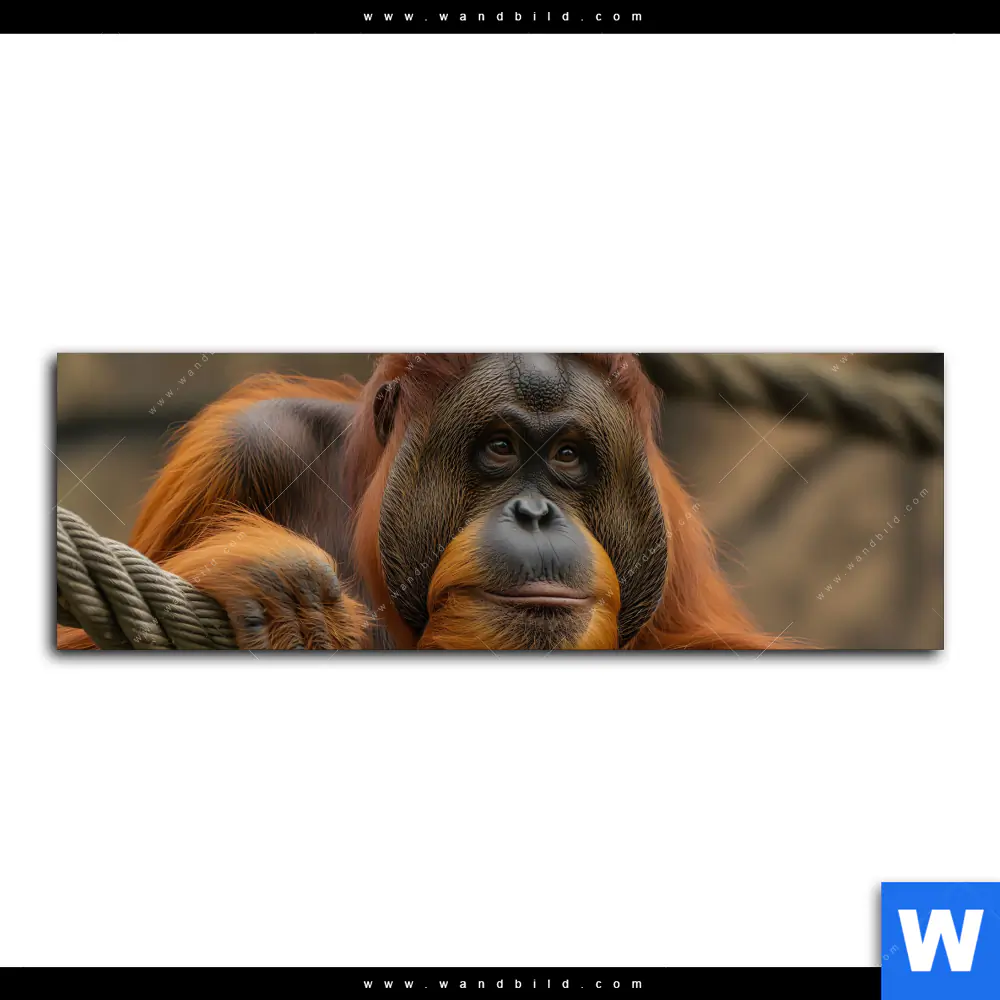 Wechselmotiv | Orang-Utan mit sanftem Blick | Panorama - Image 2