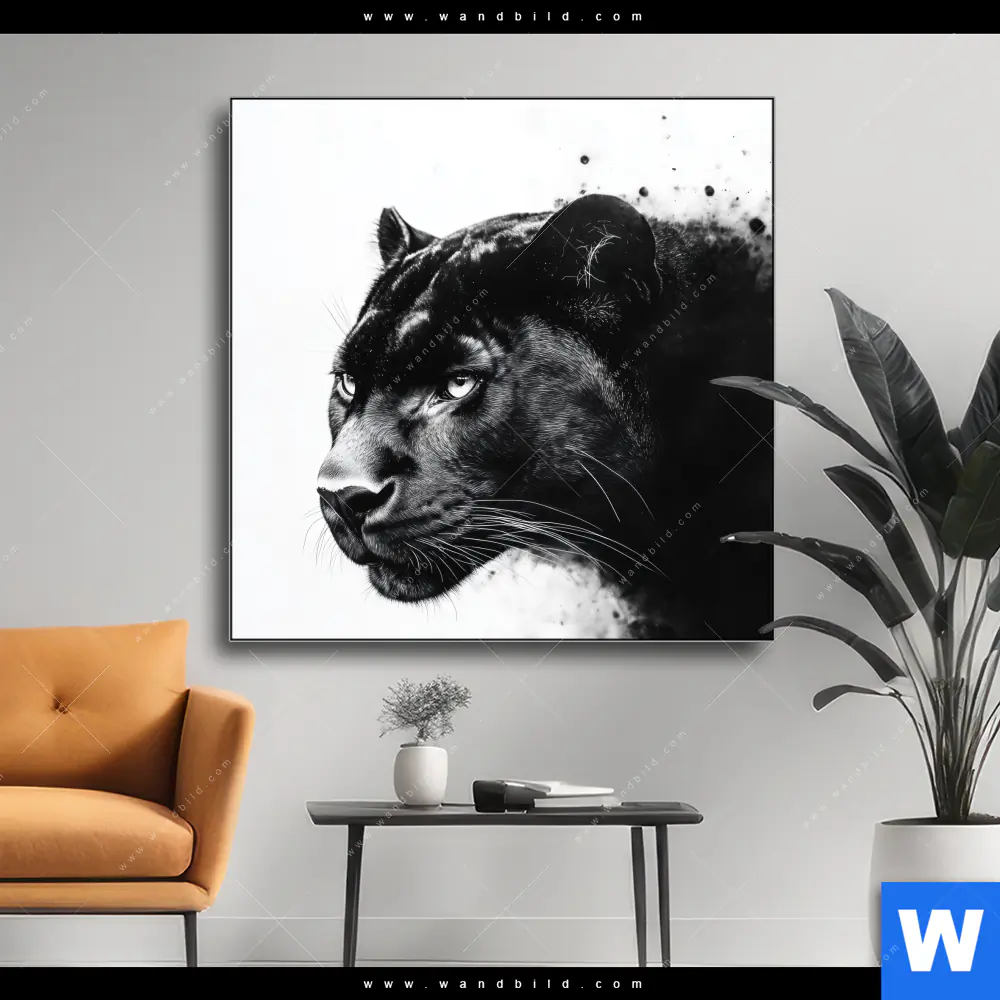 Wechselmotiv | Schwarzer Panther | Quadrat