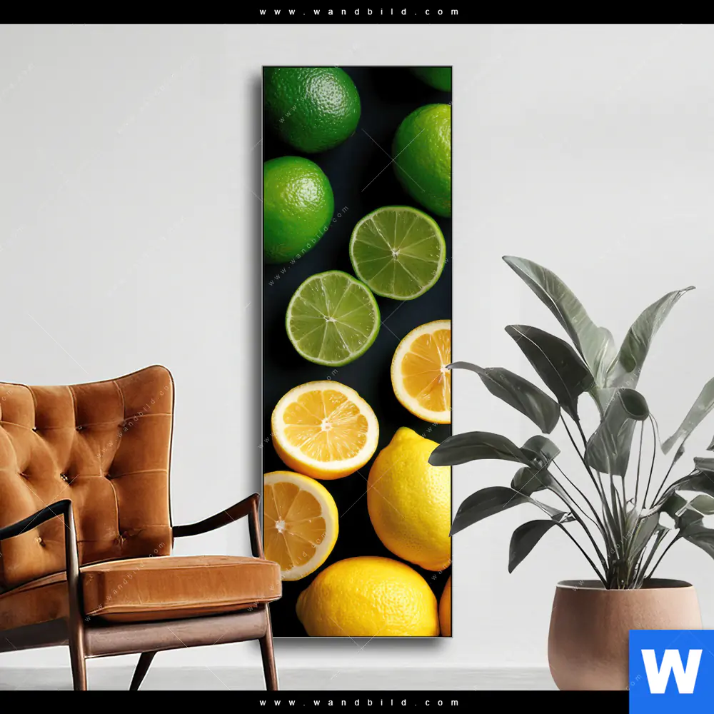Wechselmotiv | Zitronen und Limetten | Schmal